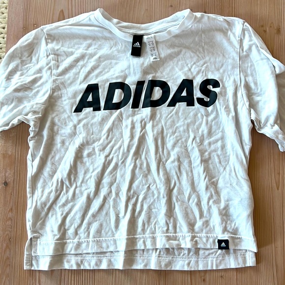 Adidas crop workout tee - Picture 1 of 2
